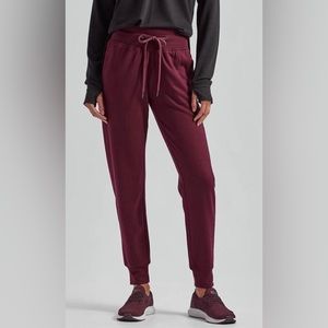 Freely Maroon Draw String Jogger Pants Size XS NWT
